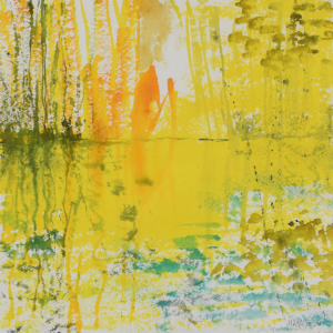 Sommer am Wasser - 50x50 Aquarell - 2020