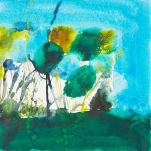 Gebüsch - 40x40 Aquarell - 2021