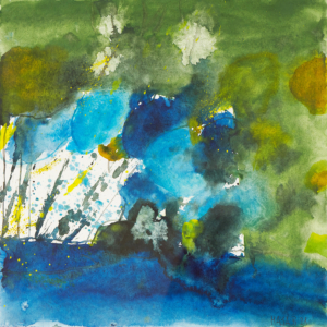 Wildes Ufer - 40x40 Aquarell - 2021